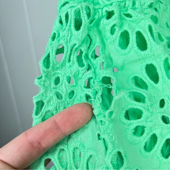 Lilly Pulitzer Bekah Eyelet Cutout Pom Pom Trim Dress - Picture 9 of 16